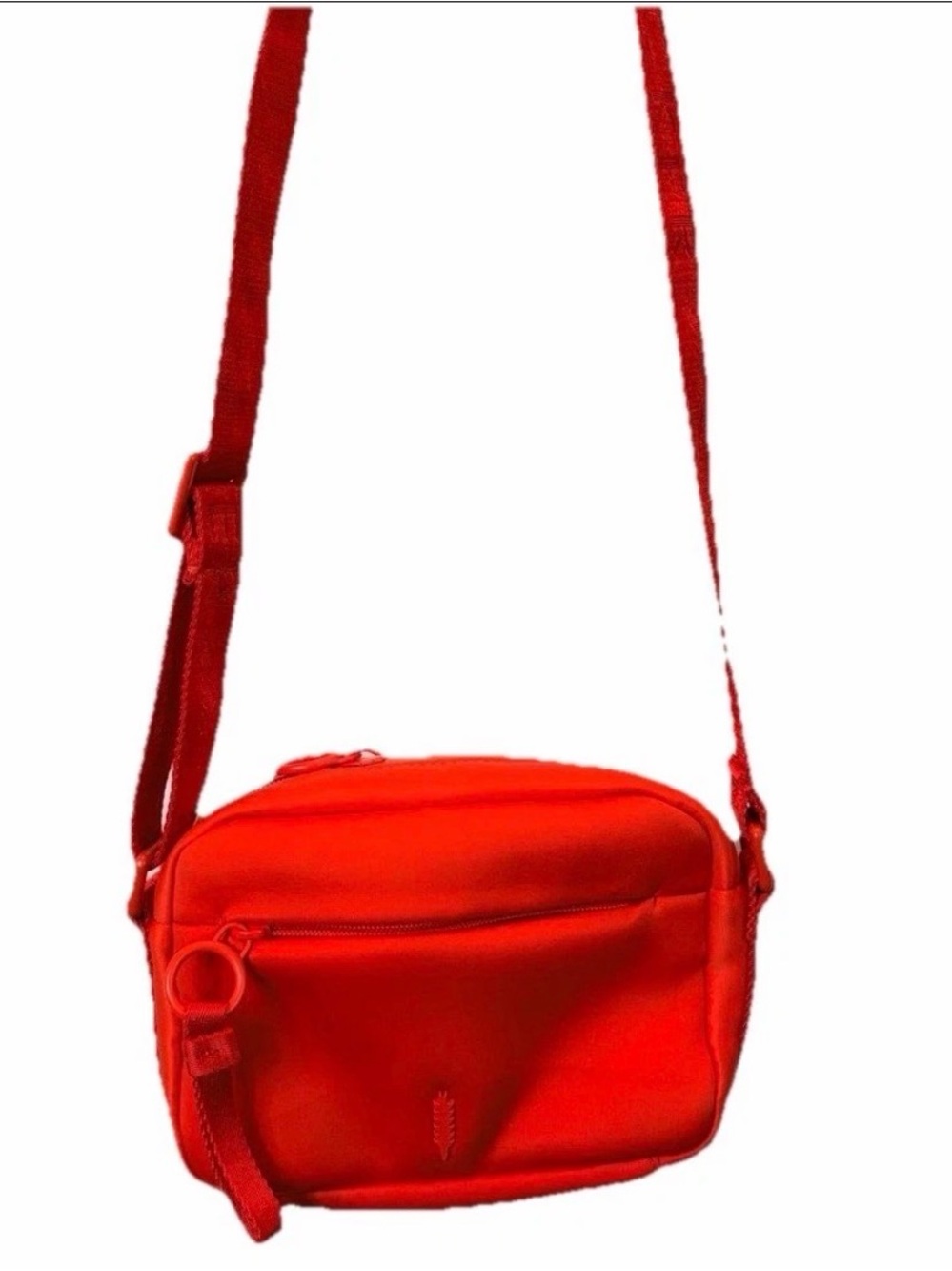 Thacker Ella Vibrant Orange Neoprene Camera Crossbody Utility Bag